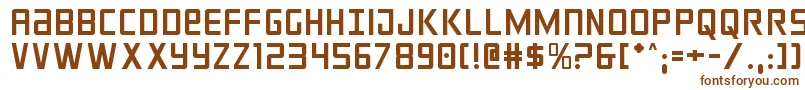 Шрифт crixus – коричневые шрифты на белом фоне