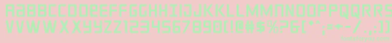 crixus Font – Green Fonts on Pink Background