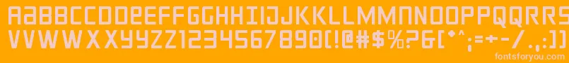 crixus Font – Pink Fonts on Orange Background