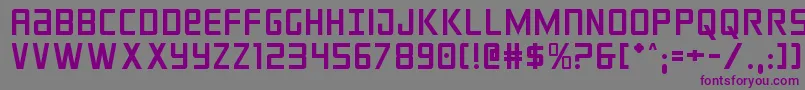 フォントcrixus – 紫色のフォント、灰色の背景