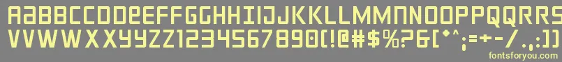 Шрифт crixus – жёлтые шрифты на сером фоне