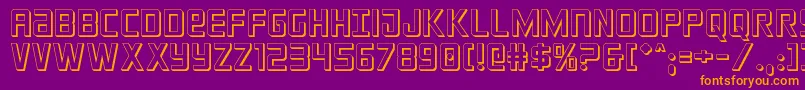 crixus3d Font – Orange Fonts on Purple Background