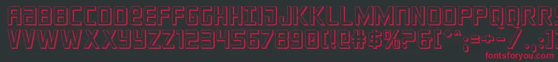 crixus3d Font – Red Fonts on Black Background