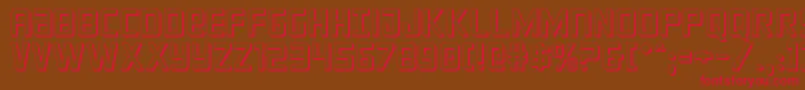 crixus3d Font – Red Fonts on Brown Background