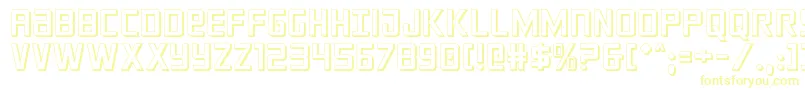 Weitere Informationen zur crixus3d-Schriftart crixus3d-Schriftart – Gelbe Schriften auf weißem Hintergrund