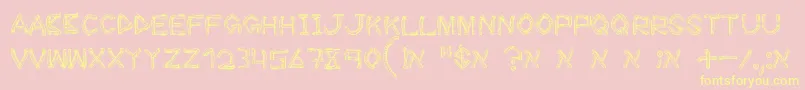 More about WoodSticks Font WoodSticks Font – Yellow Fonts on Pink Background