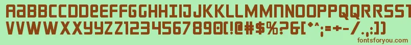 crixusbold Font – Brown Fonts on Green Background