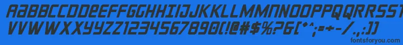 crixusboldital Font – Black Fonts on Blue Background