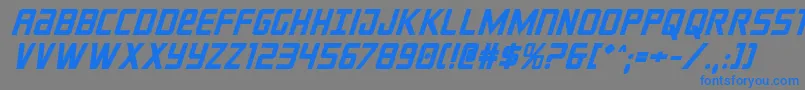crixusboldital Font – Blue Fonts on Gray Background