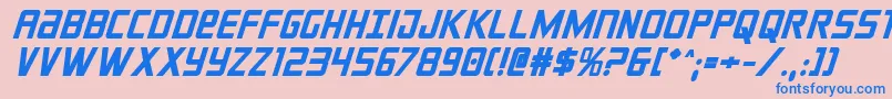 crixusboldital Font – Blue Fonts on Pink Background