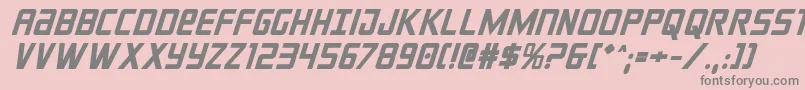 crixusboldital Font – Gray Fonts on Pink Background