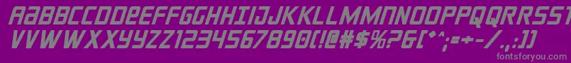 crixusboldital Font – Gray Fonts on Purple Background