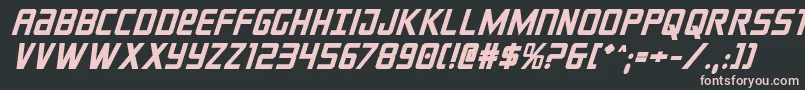 crixusboldital Font – Pink Fonts on Black Background