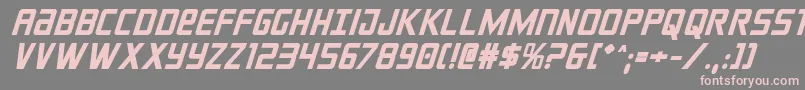 crixusboldital Font – Pink Fonts on Gray Background