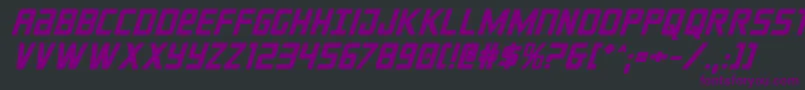 crixusboldital Font – Purple Fonts on Black Background