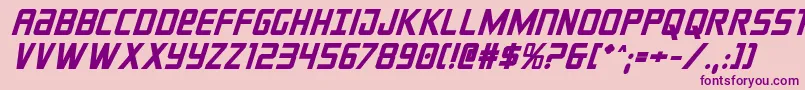 crixusboldital Font – Purple Fonts on Pink Background