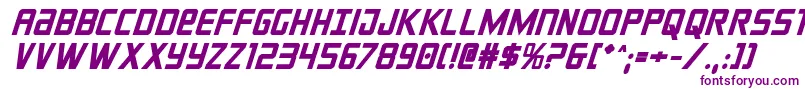 crixusboldital Font – Purple Fonts on White Background