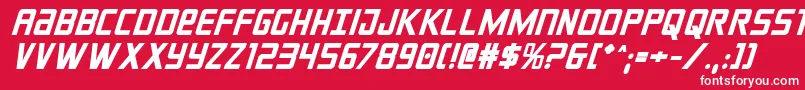 crixusboldital Font – White Fonts on Red Background