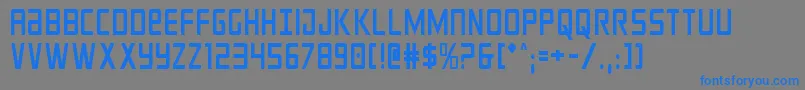 crixuscond Font – Blue Fonts on Gray Background