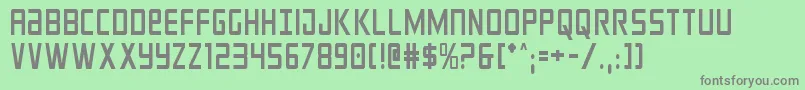 crixuscond Font – Gray Fonts on Green Background