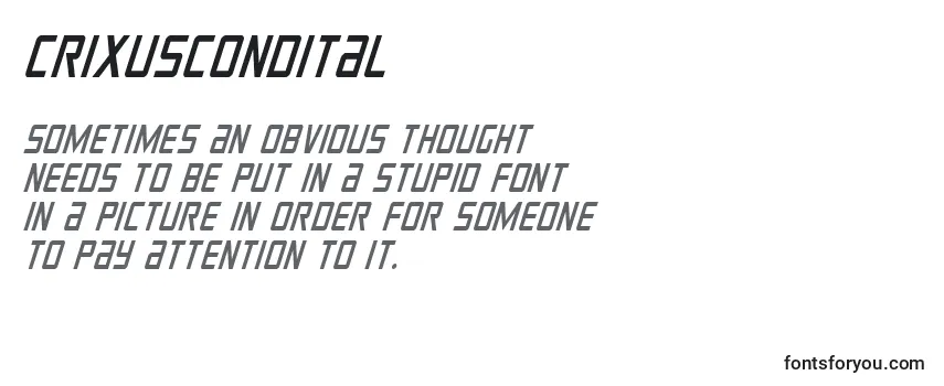 Crixuscondital (124205) Font