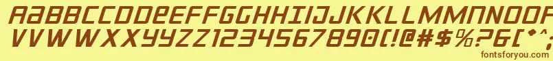 crixusexpital Font – Brown Fonts on Yellow Background