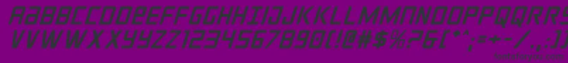 crixusital Font – Black Fonts on Purple Background