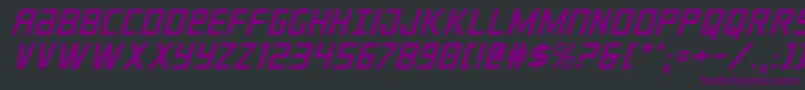 Шрифт crixusital – фиолетовые шрифты на чёрном фоне