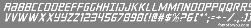 crixusital Font – White Fonts on Gray Background