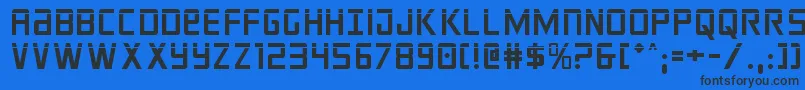 crixuslaser Font – Black Fonts on Blue Background