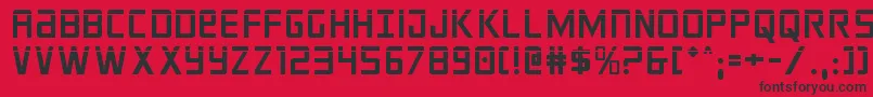 crixuslaser Font – Black Fonts on Red Background