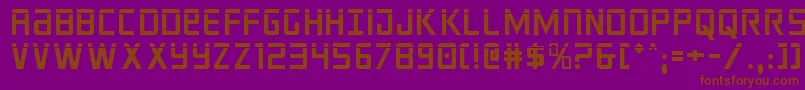 crixuslaser Font – Brown Fonts on Purple Background