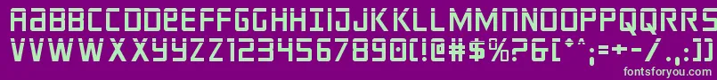 crixuslaser Font – Green Fonts on Purple Background