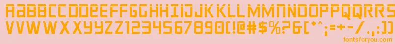 crixuslaser Font – Orange Fonts on Pink Background