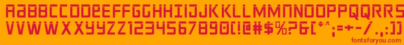 crixuslaser Font – Red Fonts on Orange Background