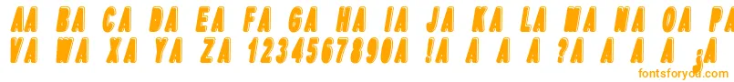 Dpopper1 Font – Orange Fonts on White Background