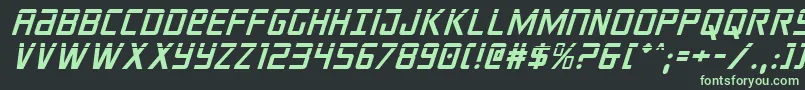 crixuslaserital Font – Green Fonts on Black Background