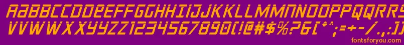 crixuslaserital Font – Orange Fonts on Purple Background