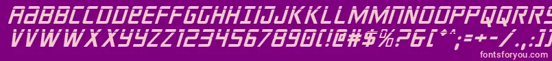 crixuslaserital Font – Pink Fonts on Purple Background
