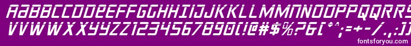 crixuslaserital Font – White Fonts on Purple Background