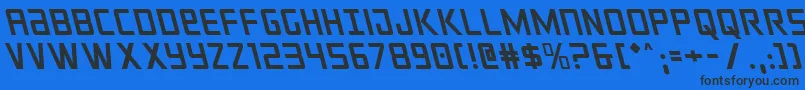 crixusleft Font – Black Fonts on Blue Background