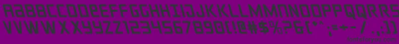 crixusleft Font – Black Fonts on Purple Background