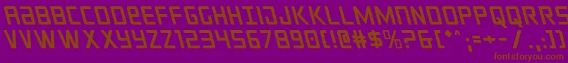 crixusleft Font – Brown Fonts on Purple Background