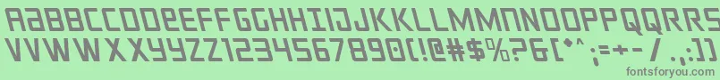 crixusleft Font – Gray Fonts on Green Background