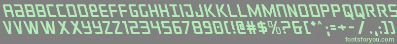 crixusleft Font – Green Fonts on Gray Background