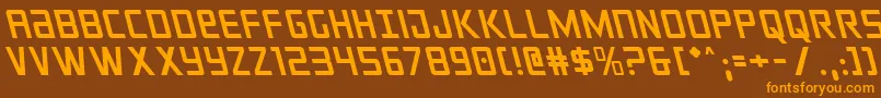 crixusleft Font – Orange Fonts on Brown Background