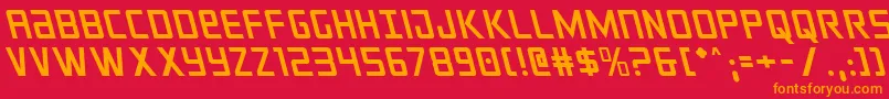 crixusleft Font – Orange Fonts on Red Background
