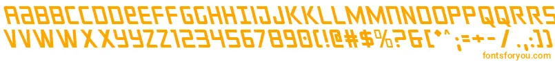 crixusleft Font – Orange Fonts on White Background