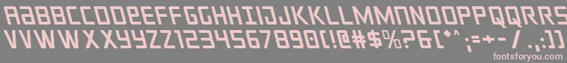 crixusleft Font – Pink Fonts on Gray Background