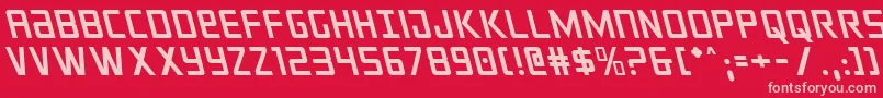 crixusleft Font – Pink Fonts on Red Background